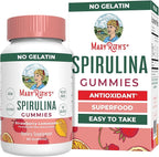 MARYRUTH'S Spirulina Gummies Made with Organic Spirulina | Superfood Gummies for Ages 14+ | Antioxidant | Vegan | Non-GMO | Pectin-Based | Gluten Free | 90 Count