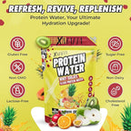 XMafia - Clear Whey Protein Isolate Powder – 20g Protein + Collagen Peptides, 30 Servings, Zero Sugar, Refreshing Light Protein Drink Water, Whey Powder Protein Shake, Lactose Free – Tropical