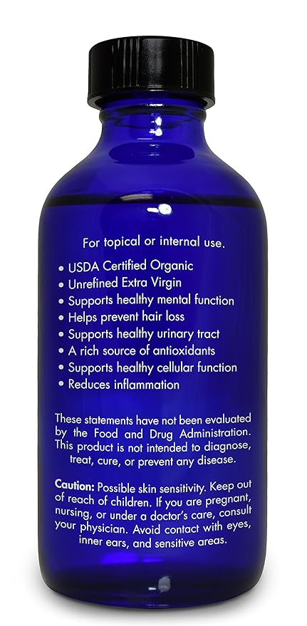Zongle Therapeutics Organic, Pumpkin Seed Oil, Supplement, for Hair Growth – 100% Pure, Pumpkin Seed Oil, Cold Pressed, 4 OZ