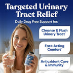 Eu Natural Urinary Harmony D-Mannose Supplement - Urinary Tract Health for Women - Fast-Acting Urinary Cleanse & Flush with Clinical-Strength D-Mannose & Hibiscus - 180 Capsules