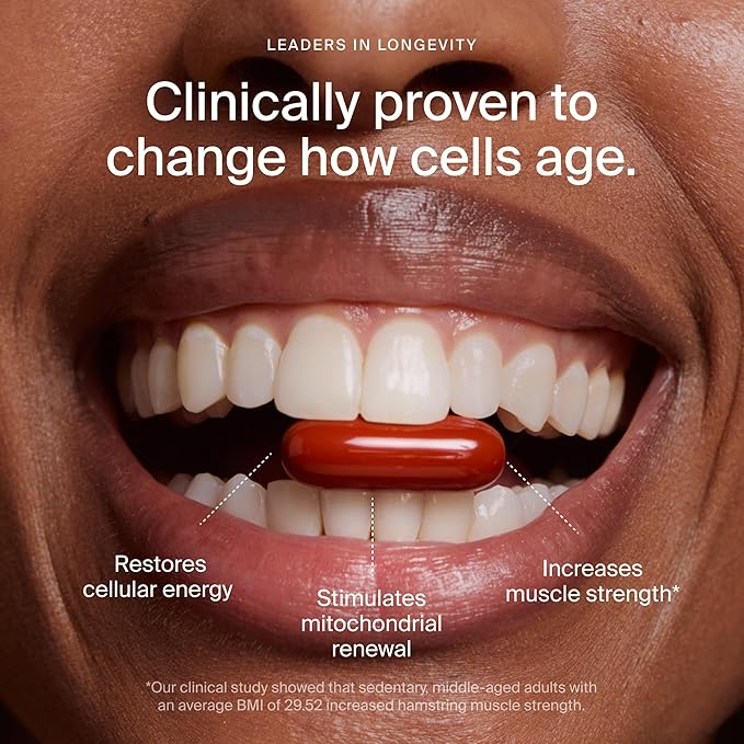 Timeline Mitopure Urolithin A Supplement Softgels - Clinically Proven Support for Healthy Aging and Cellular Renewal - Mitoceutical for Muscle Support and Longevity