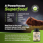 ForestLeaf Grass Fed Beef Liver Capsules, 3000mg Per Serving, Supports Immunity & Body Wellness, Cleansing, Digestion, Natural Iron, Vitamin A and B12, Freeze Dried Beef Liver Supplement, 180 Caps
