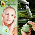 Avocado Skin Care Set - 11PCS Skincare Gift Set with Facial Cleanser, Toner, Serum, Eye Cream, Lotion, Face Cream and Moisturizing Facial Masks - Korean Skin Care Kit for All Skin Types