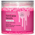 Sliick Hard Wax Beads for Hair Removal, Dragon Fruit - Stripless Wax Beads for Face, Body, & Sensitive Skin, 8 oz