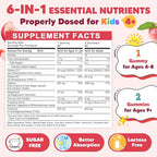 Calcium Citrate Gummies for Kids & Women - 500/1000mg Calcium Supplement with Vitamin D3 K2, Magnesium, Zinc, Probiotics & Prebiotics, Extra Absorption Algae Calcium For Bone, Muscle, Sugar Free 60Cts
