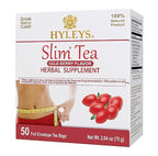 Hyleys Slim Tea Weight Loss Herbal Supplement with Goji Berry - Cleanse and Detox - 50 Tea Bags