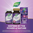 Nature’s Way Sambucus Kids Cough Relief +(1) Immune Gummy*, Feel Better Faster(1), Clinically Proven South African Geranium, with Elderberry, Vitamin C & Zinc, Gluten Free, Vegetarian, 36 Gummies