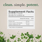 Body Deodorizing Supplement - 200mg Chlorophyll Capsules for 24hr Freshness | Gut & Skin Health | Vegan Body Magic Capsules (60ct)