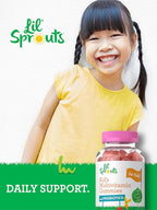 Carlyle Kids Multivitamin Gummies with Probiotics | 60 Chewables | Berry Flavor | Vegetarian, Non-GMO, Gluten Free Children's Supplement | by Lil' Sprouts | Packaging May Vary