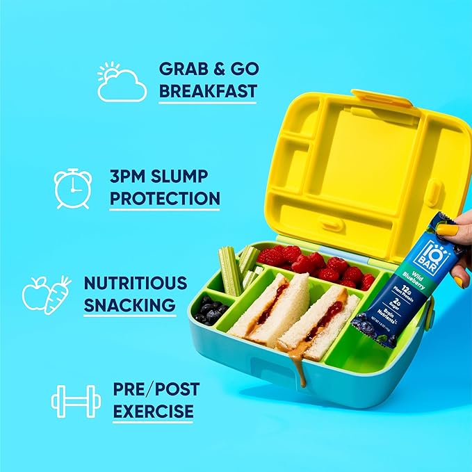 IQBAR Clean Plant Protein Bars - Fruit and Chocolate Lovers - 24 Count - Keto, Vegan, High Fiber, Gluten and Dairy Free, Low Sugar Snack - Brain and Body Nutrients for Focus, Energy, Meal Replacement