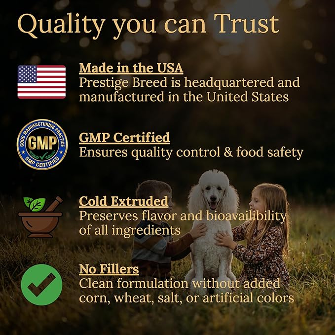 Multivitamins, Balanced Nutrition for Your Poodle, 90 Count, Made in The USA with Real Bacon