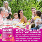 Sugar-Free CoQ10 Gummies 250mg, Plus Omega-3, Vitamin B3 & Zinc, Magnesium - High Absorption Coenzyme Q10 Supplements for Heart Health, Cellular Energy, & Antioxidant Support, 60 Count
