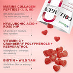 inGreens Collagen Peptides Gummies for Women - 5000mg Hydrolyzed Marine Collagen, Sugar Free with Type I,II,III & Biotin, 90 Count
