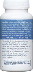 Instaflex Joint Support Supplement for Men and Women - Glucosamine, MSM, White Willow, Turmeric, Ginger, Cayenne, Hyaluronic Acid - 42 Capsules