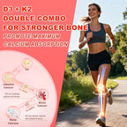 Sugar Free Vitamin D3 K2 Gummies - Vitamin D Gummies with VD3, VK2, 7 Essential Vitamins - Supports Bone, Muscle, Teeth & Immune - Vegan, Non-GMO, Strawberry Flavor, 60 Count