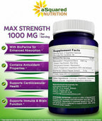aSquared Nutrition Natural Resveratrol with Red Wine Extract - 180 Capsules - Trans Resveratrol Antioxidant Supplement Pills for Pure Heart Health - Extra Strength Trans-Resveratrol