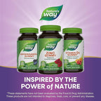 Nature's Way Zinc Gummies, Adult & Kids 9+ Immune Support Gummies*, 100% Daily Value per Serving, Mixed Berry Flavor, 120 Chews