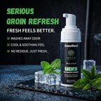 Men's Intimate Wash – pH Balanced Foaming Tea Tree Groin Cleanser, Odor Control with Agave & Licorice, Refreshing Body Wash – 5 Fl Oz