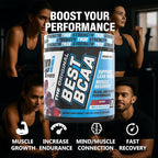 BPI Sports Best BCAA Powder - Muscle Recovery Support - Branched Chain Amino Acids | Building Blocks of Protein and Muscle - Post Workout Recovery – Hydration - Grape, 30 Servings