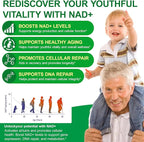 NAD Supplement 2000 Mg - 120 Capsules True NAD & Resveratrol, NMN Alternative Liposomal NAD+ for Women & Men, Support Cellular Health, Stamina & Healthy Aging - Ultra Strength Capsules
