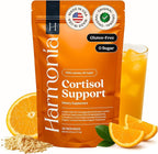Harmonia Cortisol Cocktail | Cortisol Supplements for Women & Men with Ashwagandha, Magnesium & L-Theanine | Drink Harmonia for Stress Relief, Weight Management & Sleep Support (1 Pack x 30 Servings)
