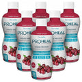 DermaRite's ProHeal Protein Supplement - Liquid Protein Wound Recovery Formula, 15g of Collagen & Whey Protein - Cherry Splash Flavor, 30 oz., 6 Count