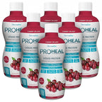 DermaRite's ProHeal Protein Supplement - Liquid Protein Wound Recovery Formula, 15g of Collagen & Whey Protein - Cherry Splash Flavor, 30 oz., 6 Count