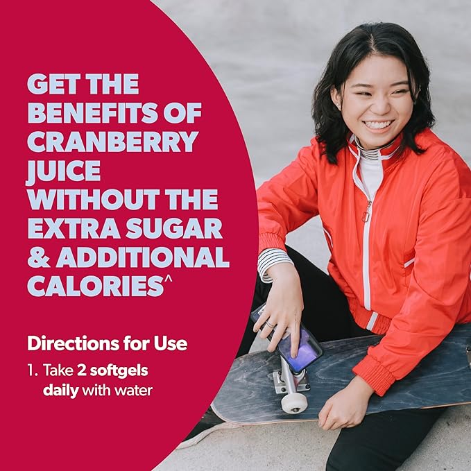 AZO Cranberry Pro, Cranberry Pills for Women & Men, 600mg Pacran, Made with Concentrated Whole Fruit Cranberry Powder to Help Cleanse and Protect The Urinary Tract*, Sugar Free, Non-GMO, 100 Softgels