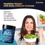 GLP-1 Support Probiotic Weight Loss Supplement - Women Men GLP1 Support with Berberine - Natural Daily Oral Appetite Suppressant Hunger Control Metabolism Fat Burn & Gut Health Support