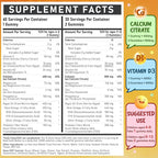 Kids Calcium Gummies with Vitamin D3 K2 - Calcium Citrate with Magnesium, Zinc, Omega-3 and Probiotics for Kids Bone Health, Digestive & Development Support - Sugar Free Gummies, Non-GMO, Vegan