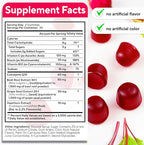 VitaUp Beet Root Gummies – Beetroot Supplement with CoQ10, Grape Seed, Vitamin C, B12 & B3 – Nitric Oxide Gummies for Circulation Support – Beet Supplement for Energy & Immune Support – 60 Beets Chews