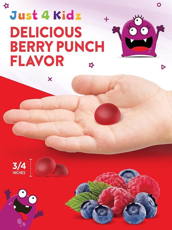 Nature's Truth Kids Multivitamin Gummies with Probiotics | 60 count | Berry Punch Flavor | Vegetarian, Non-GMO & Gluten Free Supplement
