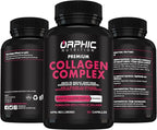 ORPHIC NUTRITION Collagen Peptides Capsules for Women,1800mg Multi Collagen Pills Types I, II, III, V, X - Supports Digestive Health Maintaining Strong Joints, Tendons, Ligaments and Muscles* 90 Caps