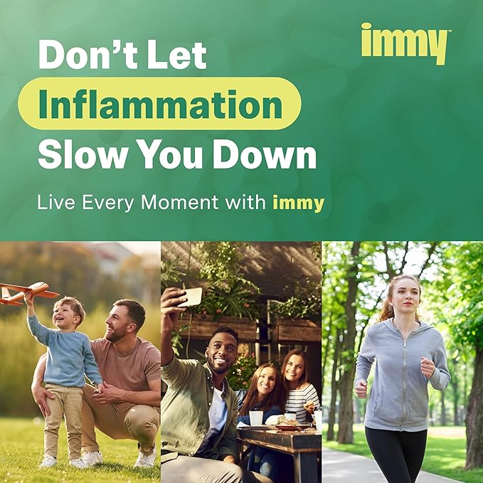 IMMY Doctor-Developed Inflammation Support - 30 Capsules - Supports Healthy Inflammatory Response & Immune Resilience - Paleobiotic, Daily Inflammation Control