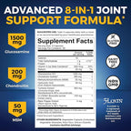 Viva Naturals Glucosamine Chondroitin MSM Joint Support Supplement, 90 Capsules - with Turmeric, Black Pepper, Boswellia and Hyaluronic Acid - Joint Health Supplement for Mobility and Flexibility
