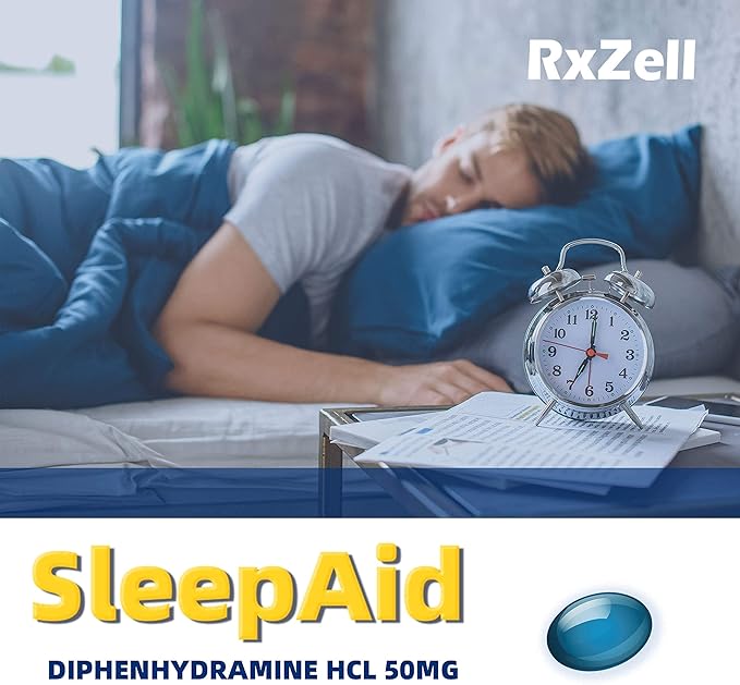 Sleep Aid, Diphenhydramine 50mg, Easy-to-Swallow Softgels, Supports Deeper Restful Sleeping, Non Habit-Forming (220 Counts)