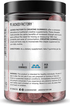 Jacked Factory Creatine Gummies 5g Daily Dose (1g per Gummy) - Creatine Gummy for Men and Women, Vegan-Friendly, Travel-Friendly, Third-Party Tested - 150 Gummies, Blue Raspberry