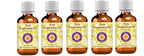 Deve Herbes Pure Grapeseed Oil (Vitis vinifera) Cold Pressed (Pack of Five) 100ml X 5 (16.9 oz)