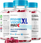 (2 Pack) Prime Vigor XL Max - PrimeVigor XL Max Gummies for Men - Maximum Strength, Prime Vigorxl Male Gummys, PrimeVigorMax Advanced Formula, PrimeVigorGummies Supplement, 120 Gummies for 2 Months