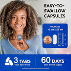 Calcium 1200 mg with Vitamin D3 - Calcium Citrate Supplements for Women & Men - Bone Health, Strength & Density - High Absorption & Slow Release - Lab Tested, Made in USA - 180 Tablets, 60 Days Supply