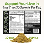Daily Detox Greens Powder, Organic Superfood Supplement for Detox, Gut Health, Energy, Immune Support, Overall Wellness, Gluten Free Multivitamin Drink Mix, Vegan, Non GMO, 30 Servings