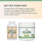 Grass Fed Beef Organ Complex (3,000mg per Serving, 180 Capsules, 1 Month Supply) Supplement for Digestion, Immune Health, Energy, and Wellness by Double Wood