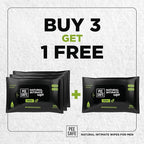 Pee Safe Intimate Wipes for Men, Biodegradable, pH balanced - 40 Wipes (Pack of 4)