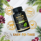 NAD Supplement 1500mg - Liposomal NAD+ Nicotinamide Riboside with Resveratrol, NAD Plus Boosting - Support Cellular Health, Stamina & Healthy Aging for Women & Men- 120 Capsules