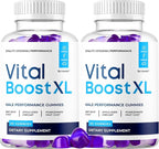 (2 Pack) Vital Boost XL Gummies - Official VitalBoost XL Gummys For Men Premium Natural Ingredients - Maximum Strength, Advanced Formula Support For Overall Health & Wellness, 120 Gummies For 2 Months