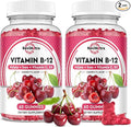 Vitamin B12 Gummies - 5000 mcg Methylcobalamin with Iron, Vitamin C, D3 & Folate, Energy Support and Metabolism, Immune, B-12 Complex Chewable Supplement for Men & Women, 120 Count, 2 Pack