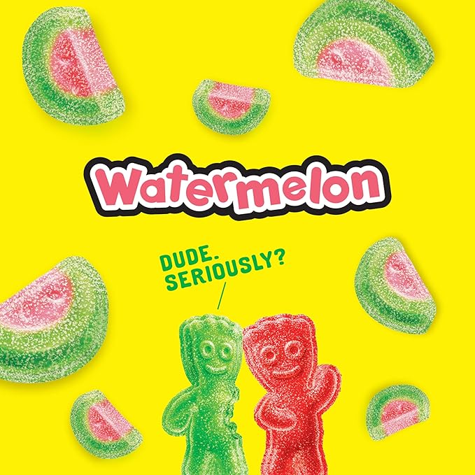 SOUR PATCH KIDS Watermelon Soft & Chewy Candy, Bulk Candy, 24 - 2 oz Bags