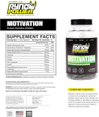 Ryno Power Motivation Pre-Workout Focus Energy Supplement Capsules (30 Servings)