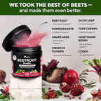 VitaUp Beet Root Powder 8 in 1 – USA Made Beets Powder Supplements with Grape Seed, Hawthorn, Coq10 – with Organic Beetroot for Energy & Circulation Support – Non-GMO, 30 Serving