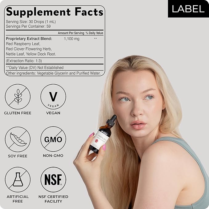 Blisque - Natural Fertility and Conception Support Supplement for Women | with Chasteberry | Doctor Approved | Vegan and Non-GMO | 2 Ounces | 59 Servings